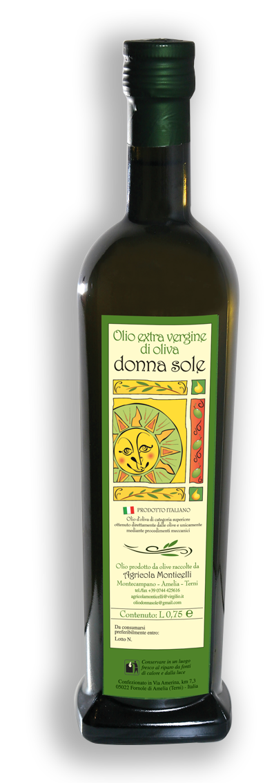 Olio extravergine di oliva Donna Sole - bottiglia